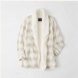 Abercrombie Sherpa-Lined Cardigan - XS